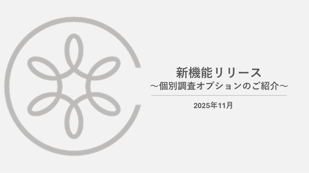 資料：個別調査オプションのご紹介